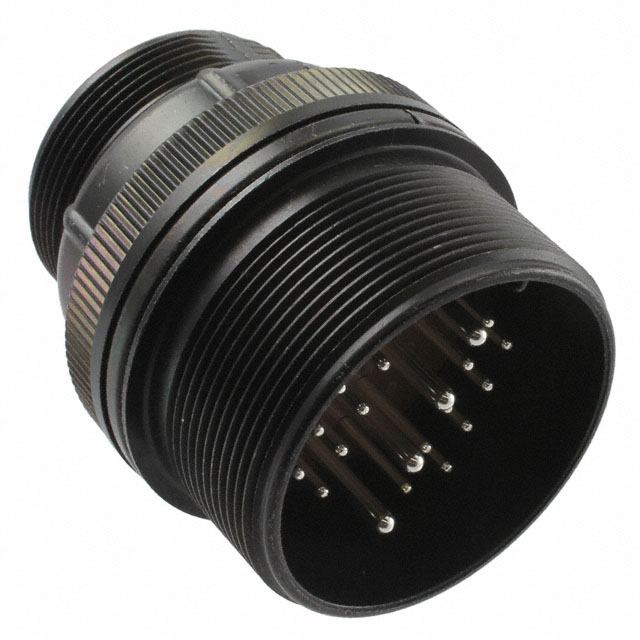 22 Position Circular Connector Receptacle, Male Pins Solder Cup